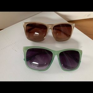 Sage and Tan Sunglasses Set | Forever 21
